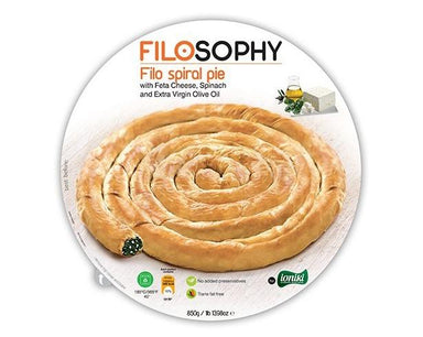 Ioniki FiloSophy Frozen Filo Spinach & Feta Spiral Pie 850g-Groceries-Ioniki FiloSophy-Fresh Connection