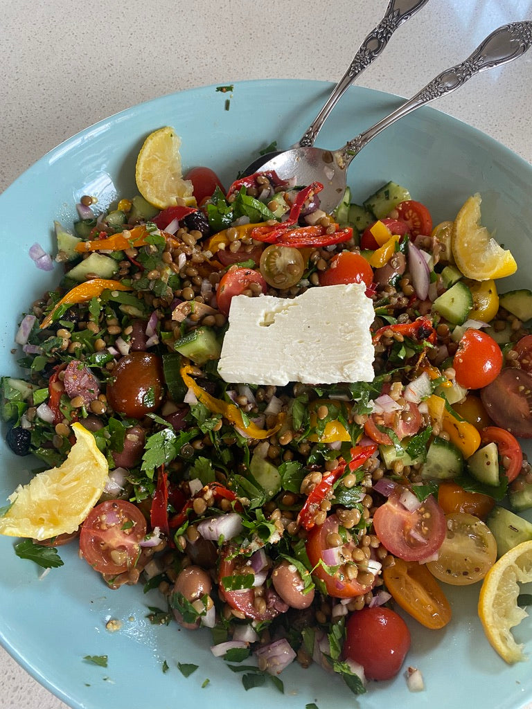 🇬🇷🥗Greek Style Lentil Salad — Fresh Connection