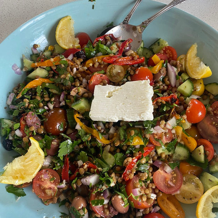 🇬🇷🥗Greek Style Lentil Salad