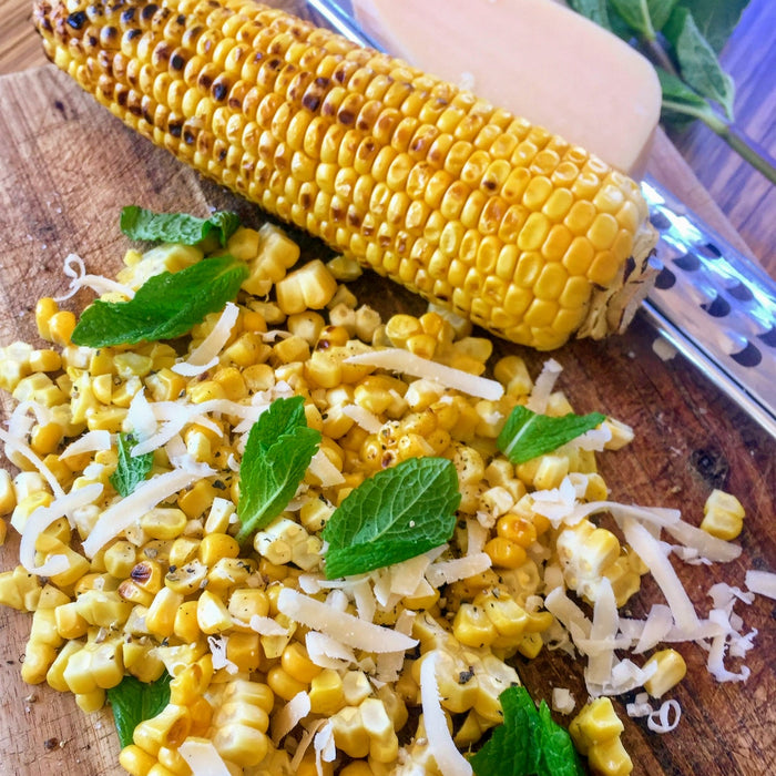 Chargriled corn, mint and pecorino salad 🌽-Fresh Connection