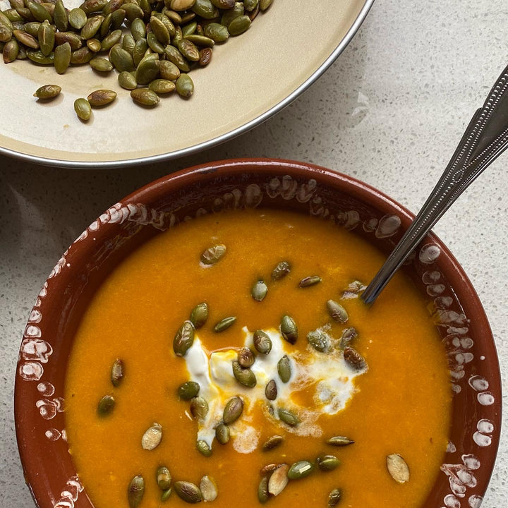 Pumpkin Soup with Greek Yoghurt 🍜🇬🇷