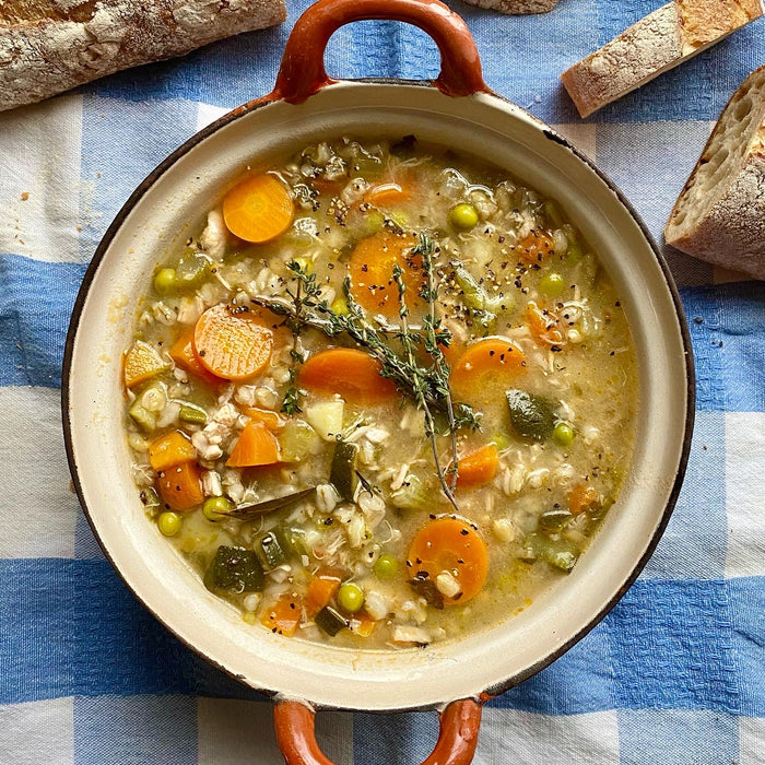 🐓🥕🍲Chicken, Vegetable and Barley Soup.