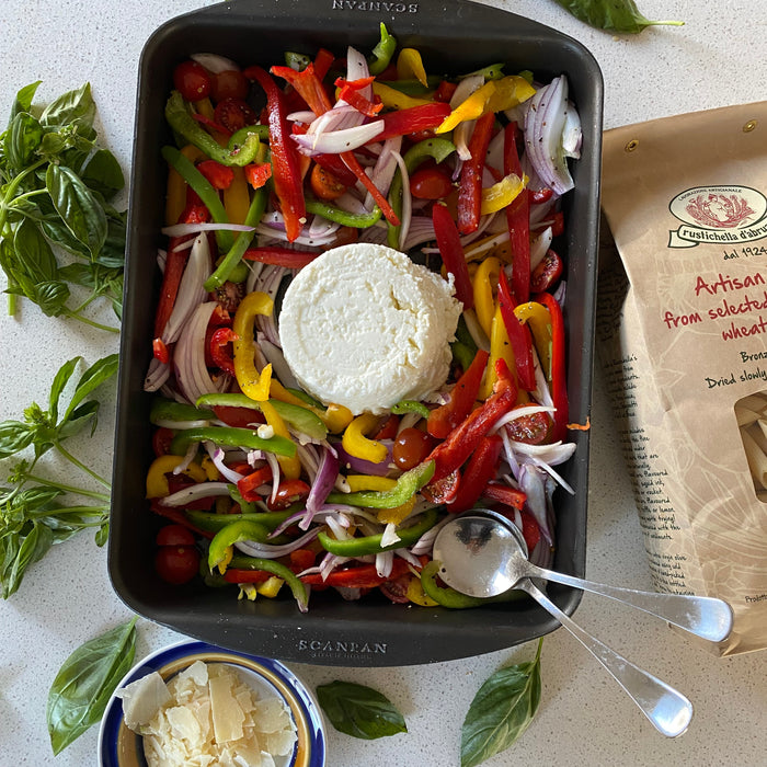 Capsicum and Tomato Pasta with Ricotta 🫑🍅