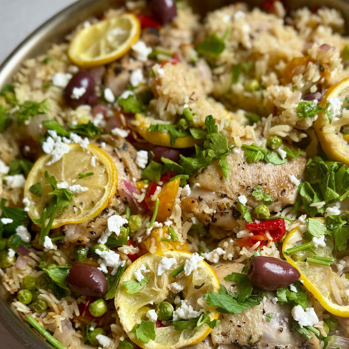 🍋Greek Lemony Chicken & Rice