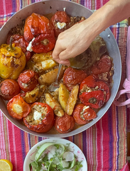 🫑 🇬🇷 Yemista (Greek Stuffed Capsicums)