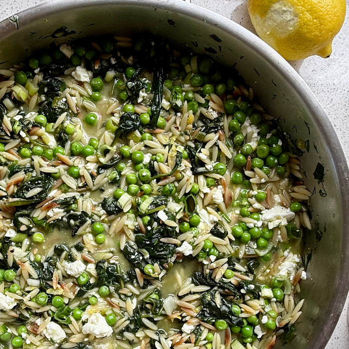 Spinach Risoni & Peas 🫛
