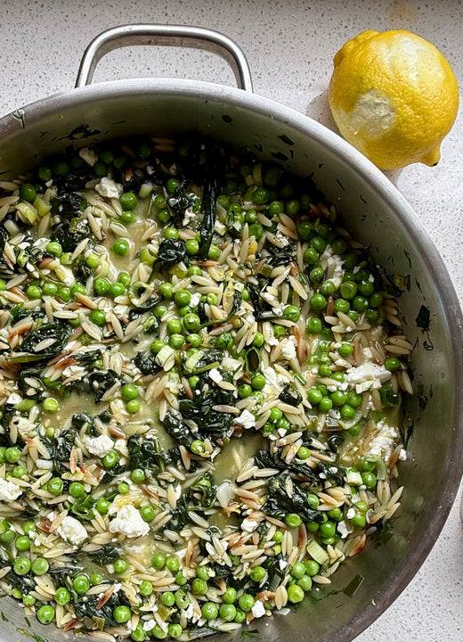 Spinach Risoni & Peas 🫛