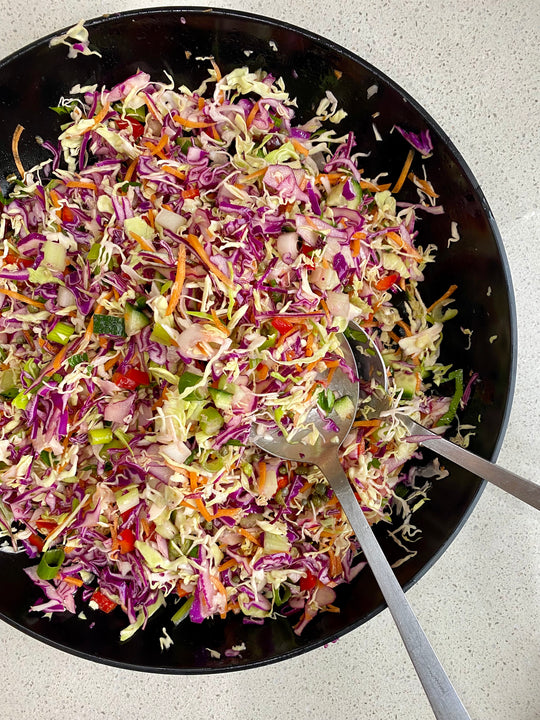 Greek Cabbage Salad (Politiki Salata)🇬🇷-Fresh Connection