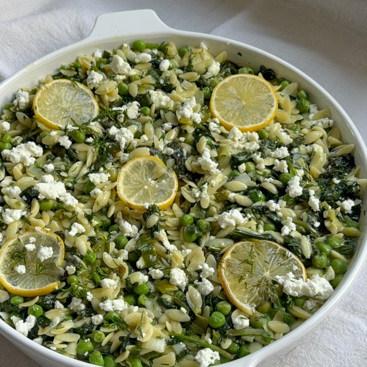Spinach Risoni & Peas 🫛