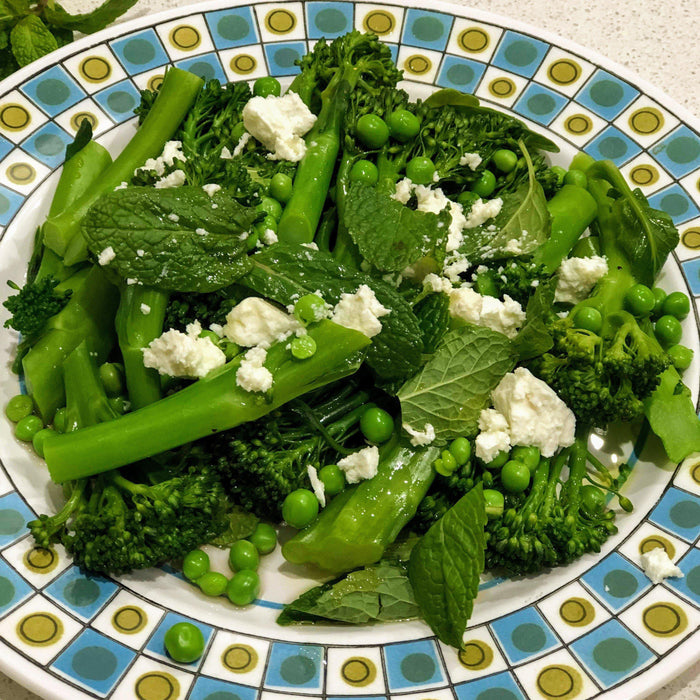 Broccolini, pea, spinach and mint salad🍃-Fresh Connection