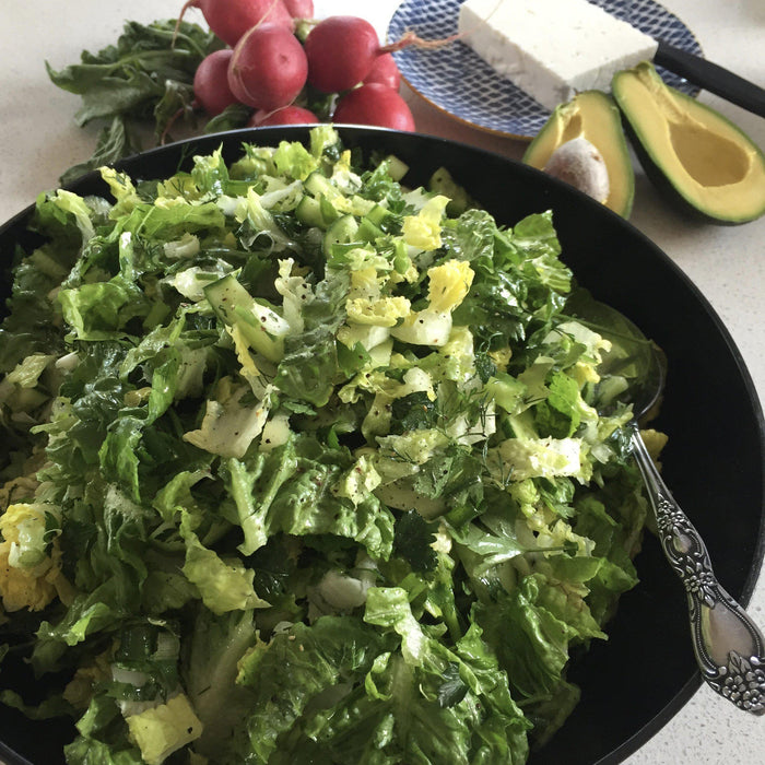 Classic Greek Lettuce Salad (Marouli Salata)🥬🇬🇷-Fresh Connection