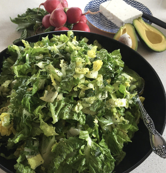 Classic Greek Lettuce Salad (Marouli Salata)🥬🇬🇷-Fresh Connection