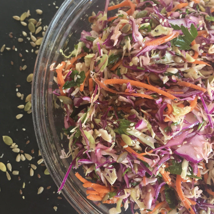 Simple Seedy Cabbage Slaw ☘️-Fresh Connection
