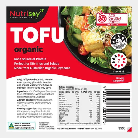 Nutrisoy Organic Firm Tofu - 350g