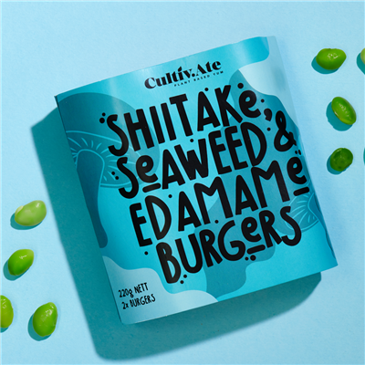 Cultiv.Ate Shitake, Seaweed, Edamame Burger 110g