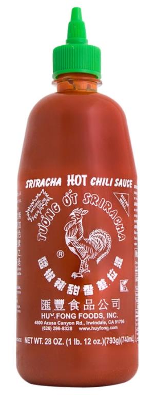 Sriracha Huy Fong Hot Chilli Sauce 740ml