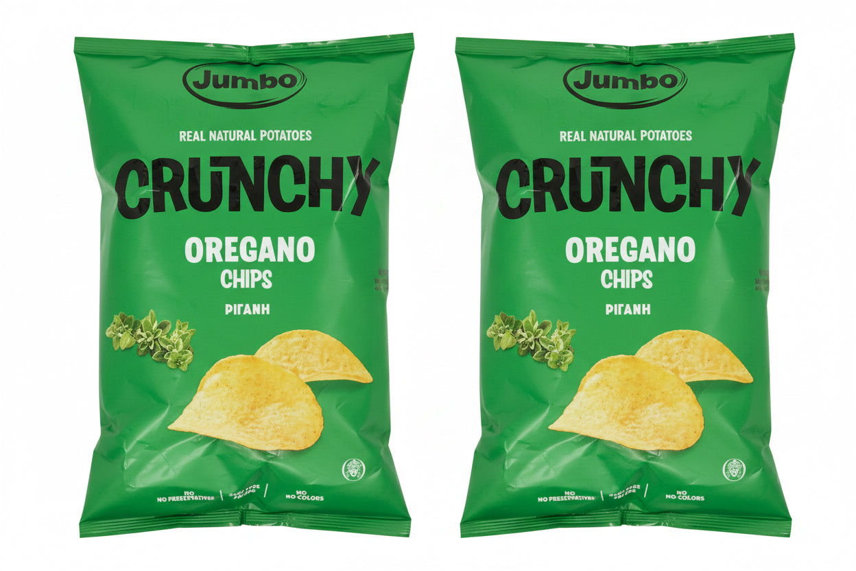 2 x JUMBO Potato Chips with Oregano 90g