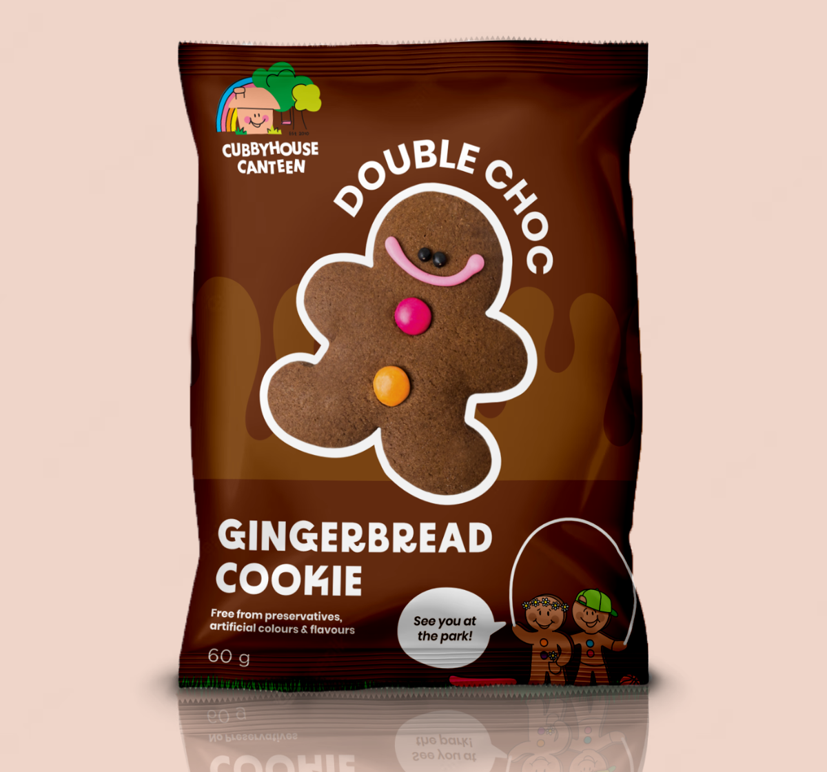 Gingerbread Cookie Double Choc 60g