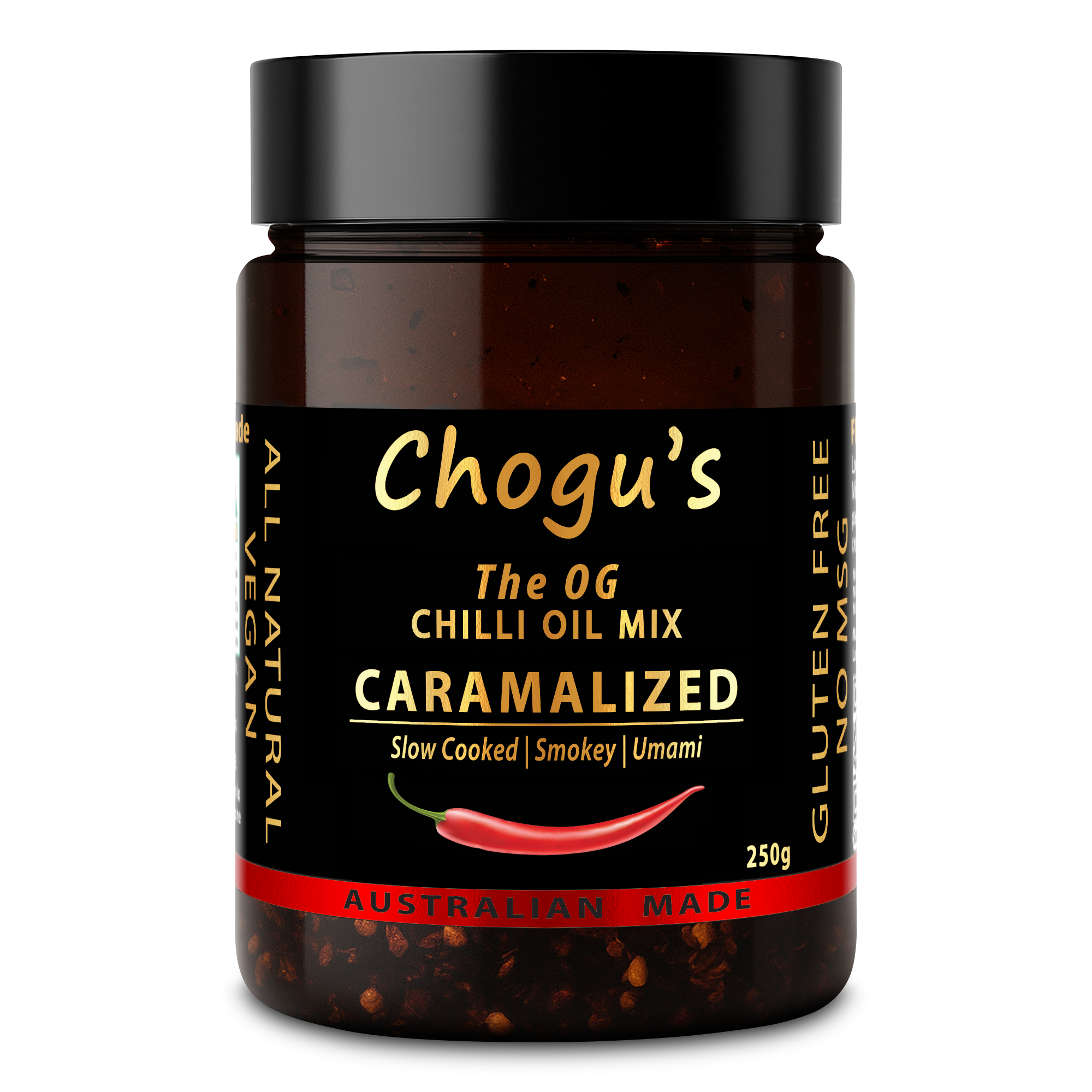 Chilli Oil Mix - OG - Caramelised - Jar 250g