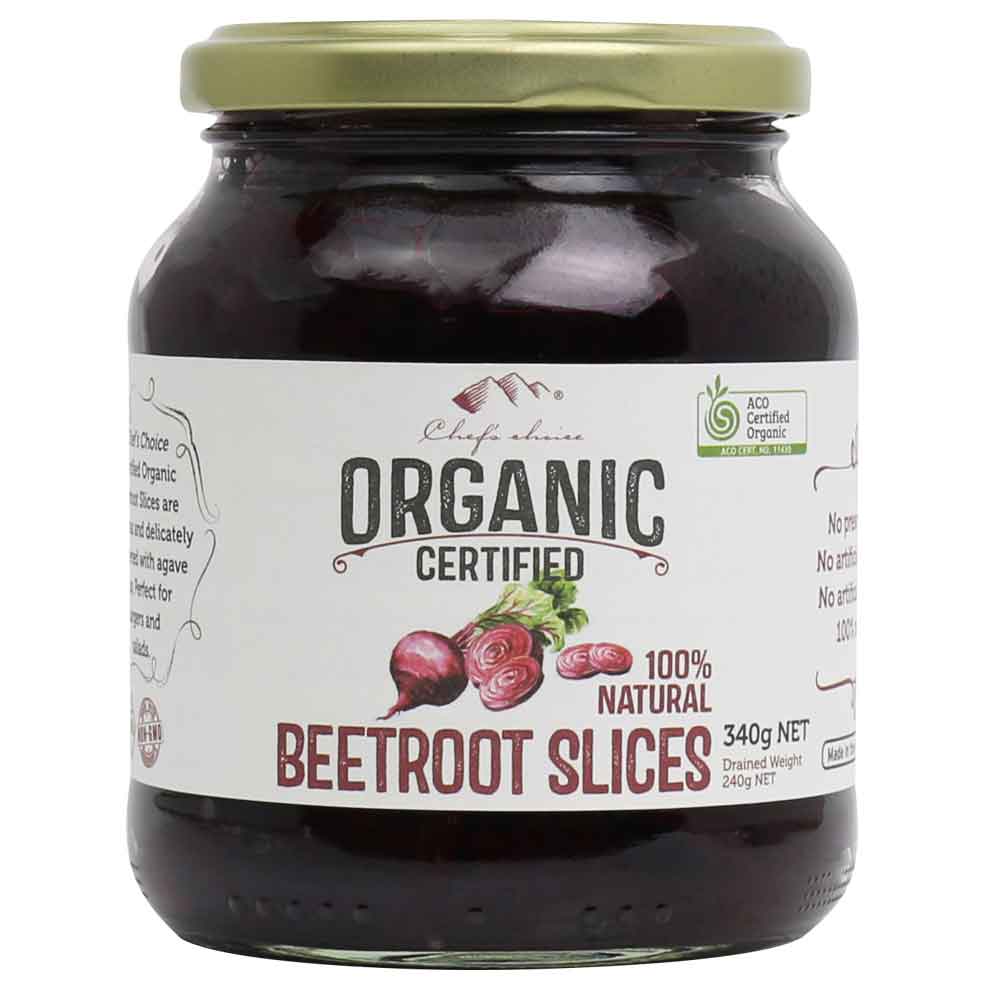 Chefs Choice Organic Sliced Beetroot 340g