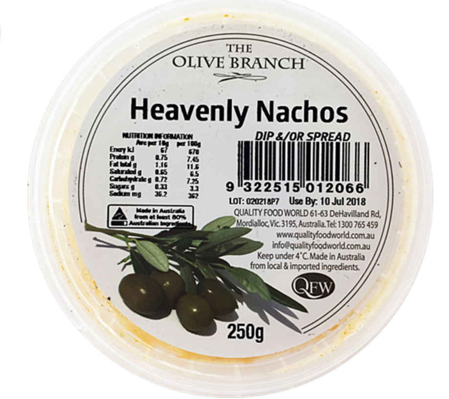 Olive Branch Heavenly Nacho Dip 250g-Fresh Connection Brighton VIC