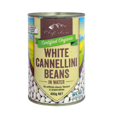 Chef’s Choice Organic Cannelini Beans 400g-Groceries-Chef's Choice-Fresh Connection