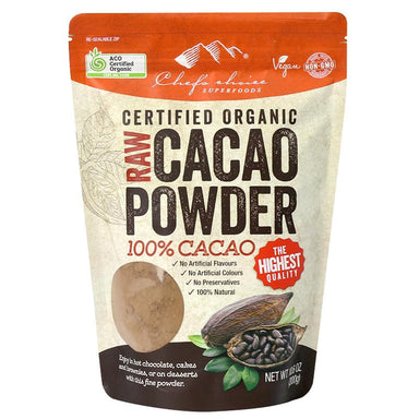 CHEF'S CHOICE Raw Organic Cacao Powder 300g-Groceries-Chef's Choice-Fresh Connection