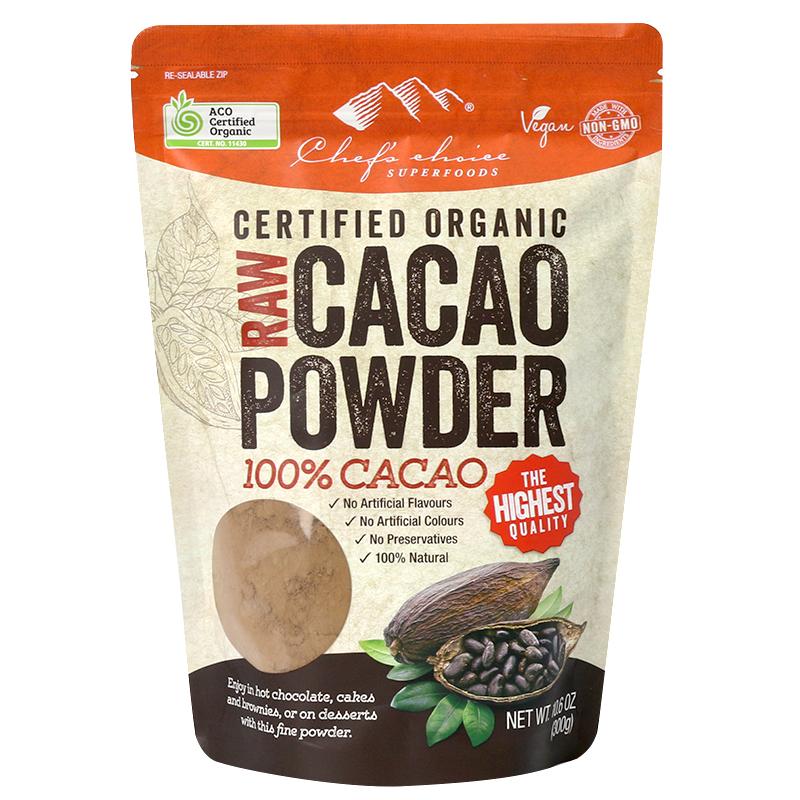 CHEF'S CHOICE Raw Organic Cacao Powder 300g-Groceries-Chef's Choice-Fresh Connection