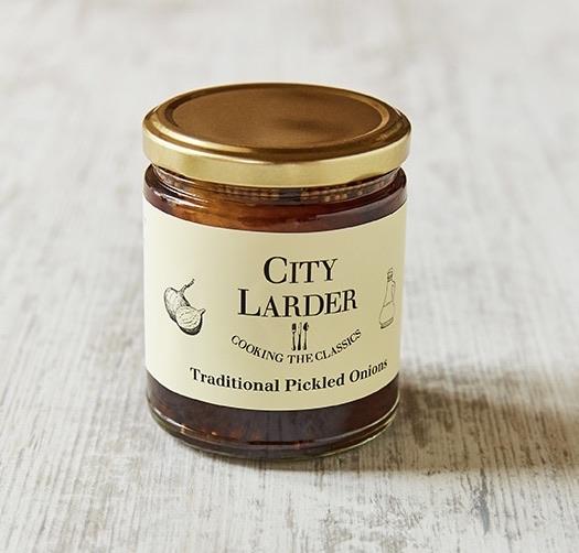 City Larder traditional pickled onions 265g-Groceries-City Larder-Fresh Connection