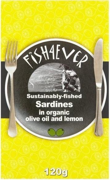 Fish4Ever Sardines in Organic Olive Oil & Lemon ~ 120g MSC Certified-Groceries-Fish 4 Ever, Firstray-Fresh Connection