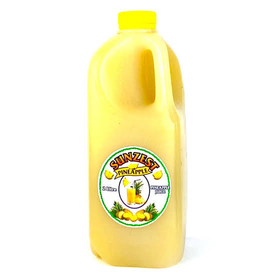 Sunzest Organic Pineapple Juice 2L