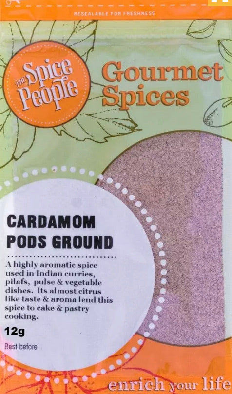 The Spice People Cardamon Pods Ground 12g