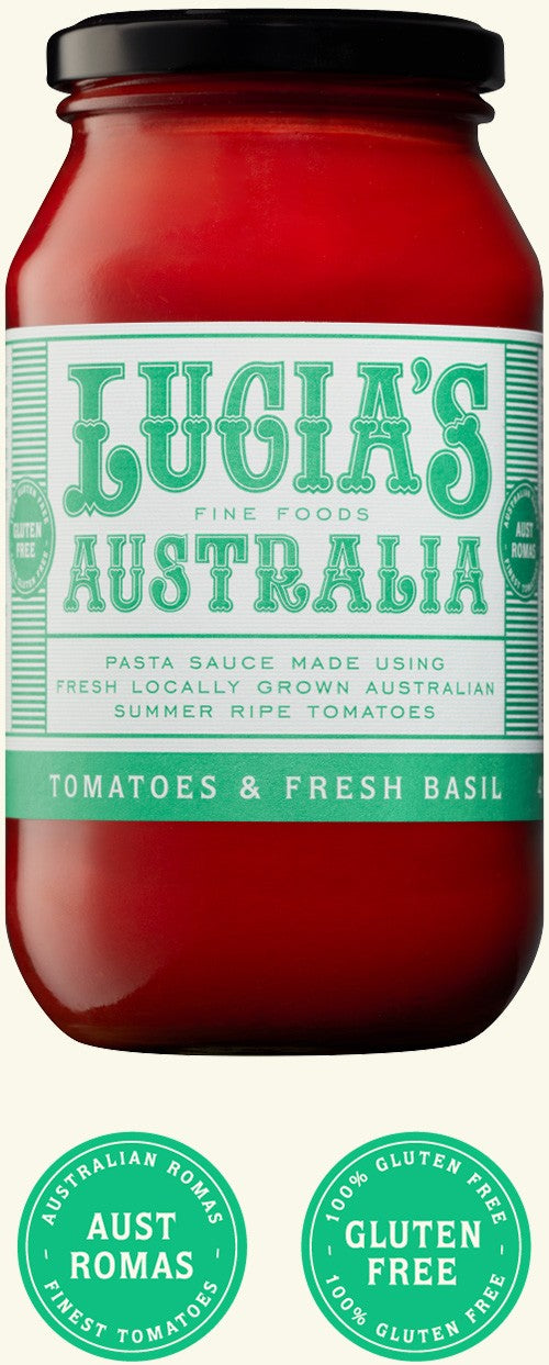 Lucia’s Tomato and Fresh Basil Sauce 500g