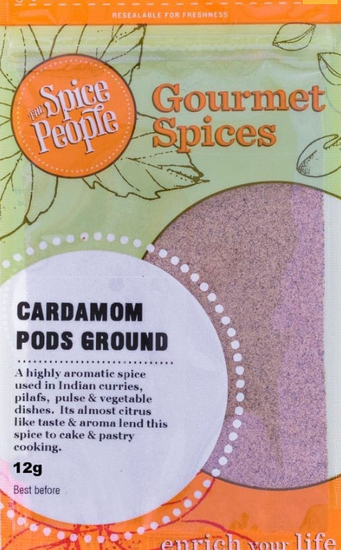 The Spice People Cardamon Pods Ground 12g