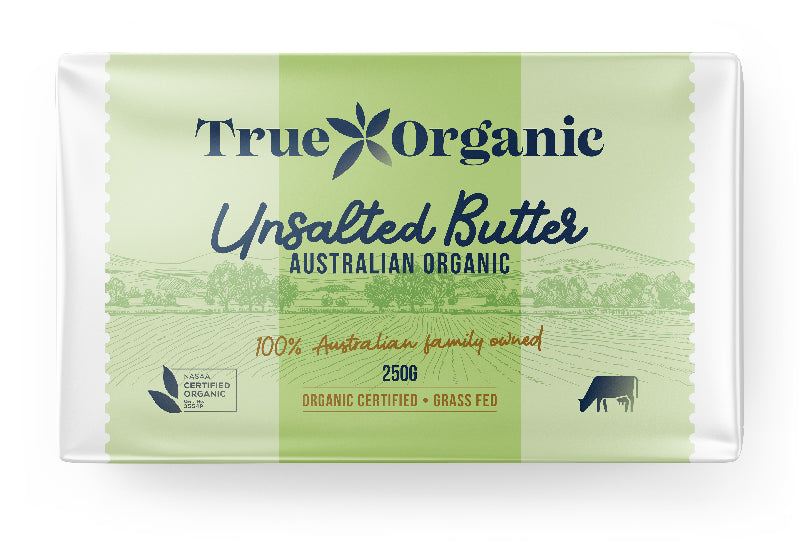 True Organics Butter Unsalted 250g