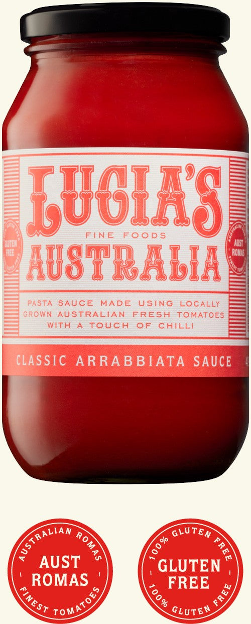 Lucia’s Classic Arrabbiata Sauce 500g