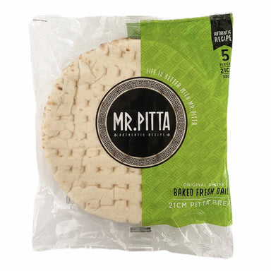 MR. PITTA 21cm Pitta Bread x 5 (550g)-Groceries-Mr. Pitta-Fresh Connection