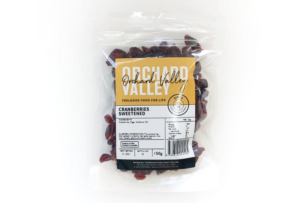 Orchard Valley Dried Cranberries 150g-Groceries-Orchard Valley-Fresh Connection