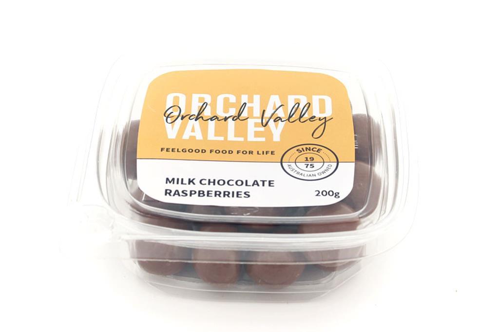 Orchard Valley Milk Chocolate Raspberries 200g-Groceries-Orchard Valley-Fresh Connection