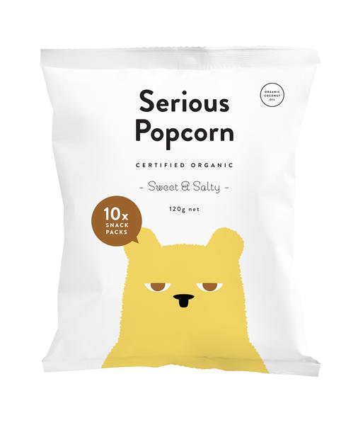 Serious Popcorn - Sweet & Salty - 10 x snack packs 120g-Serious Popcorn-Fresh Connection
