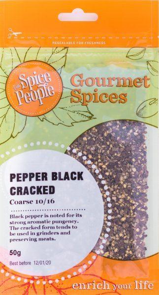 The Spice People Pepper Black Cracked 50g-The Spice People-Fresh Connection